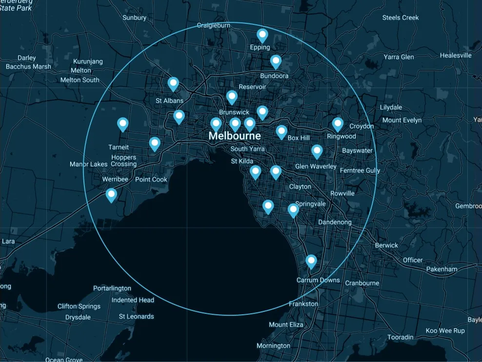 mapimg Location | Expert Construction Melbourne | MKS Projects